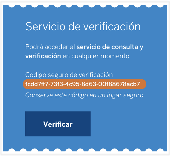 Código de verificación